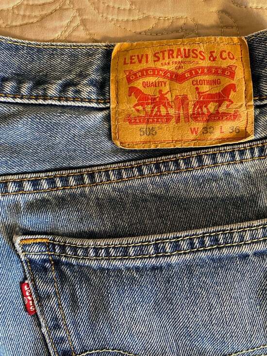 Levi's Other - Levi's 505 Straight Leg Jeans in Medium Wash Denim